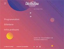 Tablet Screenshot of decibulles.com